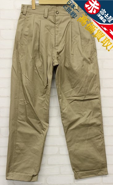 1P6020/is-ness AH EDITORIAL WIDE CHINO PANTS イズネス ワイドチノパンツ