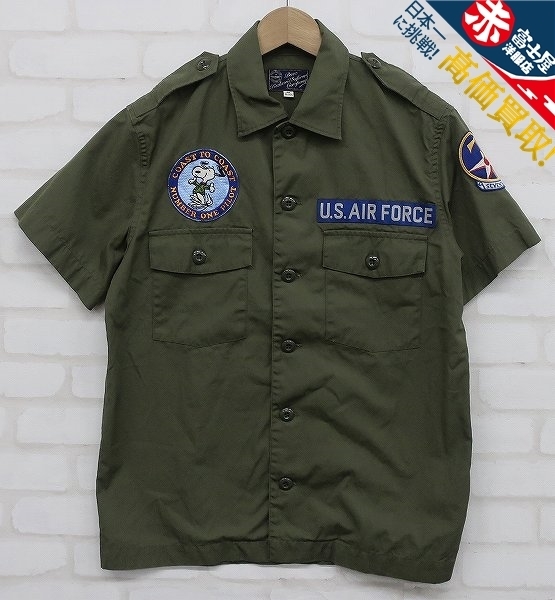 5T2931/バズリクソンズ ベトナム ユーティリティシャツ スヌーピ ー BUZZ RICKSON’S PEANUTS SNOOPY BR37639