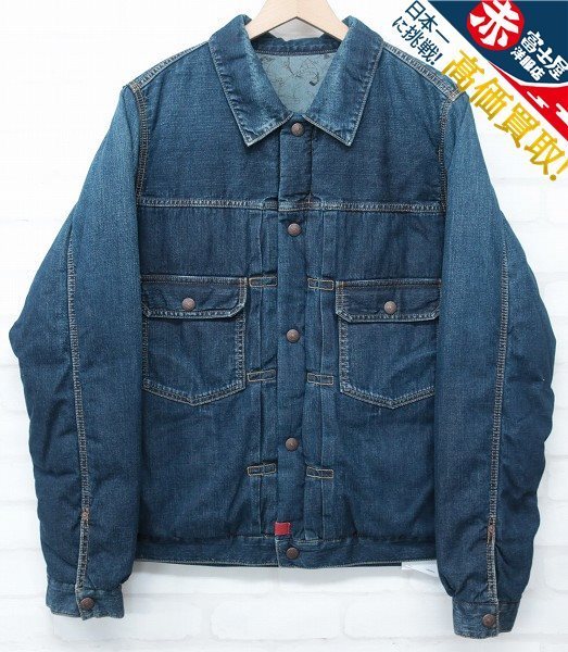 2J0362/未使用品 visvim 18AW SS 101 DOWN JKT DMGD デニムダウンジャケット