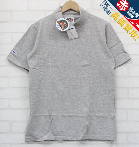 3T0961-2/新品 バーバリアン 17ss 半袖モックネックシャツ BARBARIAN