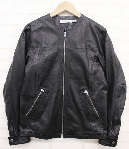 1J2620/nonnative 13AW LABORER BLOUSON COW LEATHER