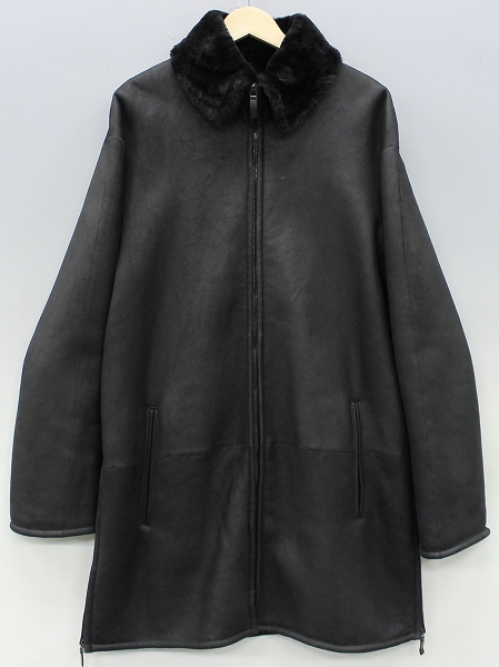 ダナキャラン ムートンレザーコート DKNY