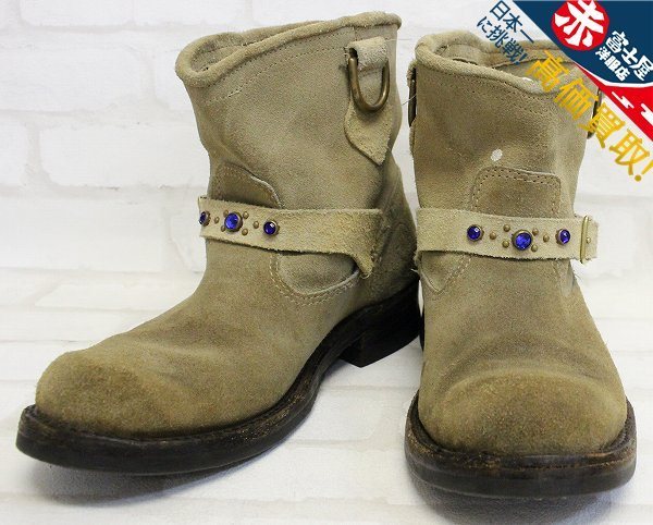 1S6521/IrregulaR by ZIP STEVENSON スタッズスエードエンジニアブーツ イレギュラー