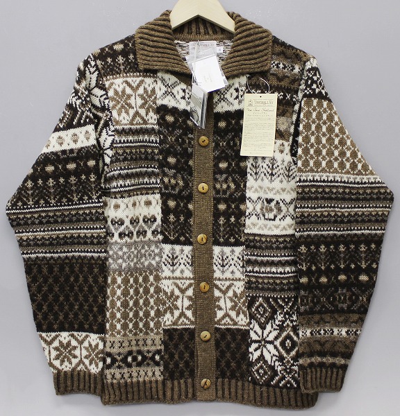 新品 インバーアラン VOE TRUE ニットカーディガン