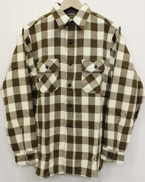 未使用品 AtLast&Co バッファローチェックウールシャツ