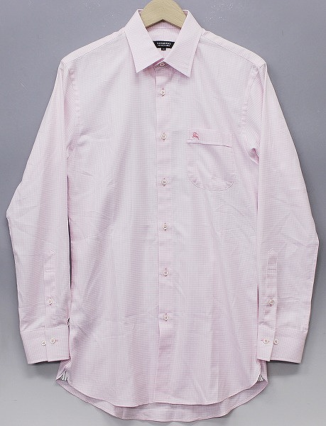 バーバリーブラックレーベル 長袖チェックシャツ