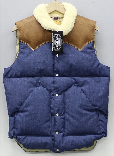 未使用品 ロッキーマウンテン×ウエアハウス ダウンベスト