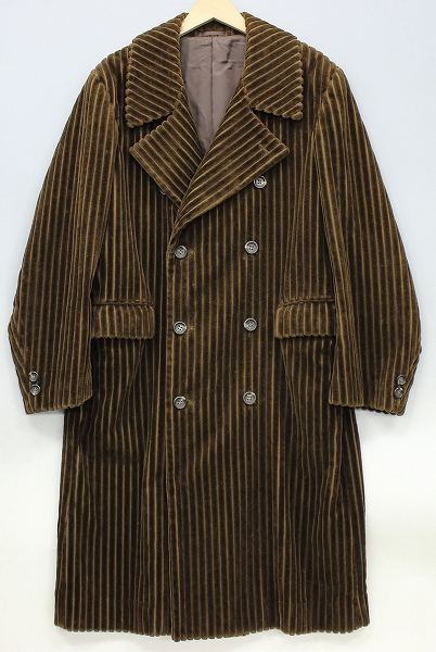 テットオム コーデュロイトレンチコート TETEHOMME