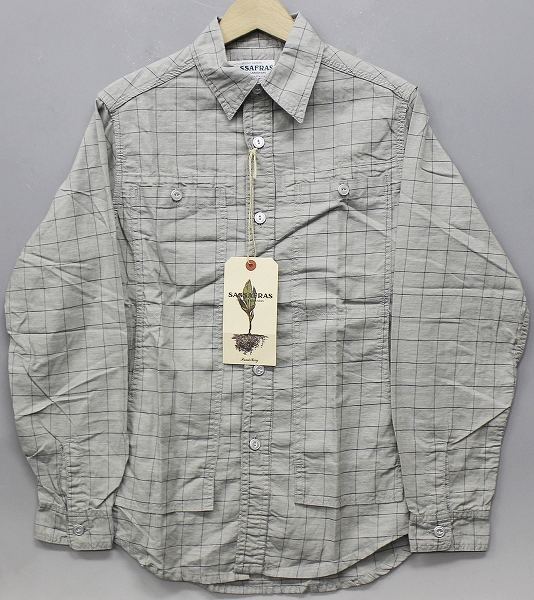 新品 ササフラス フィールサンハーフシャツ 長袖シャツ