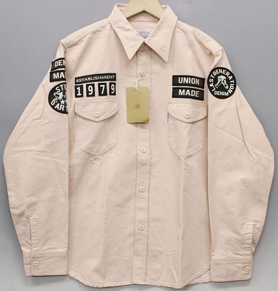 新品 ステュディオダルチザン ワッペンワークシャツ