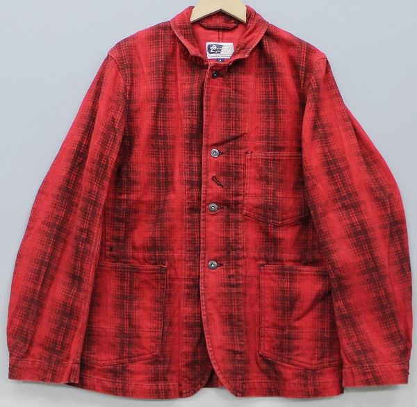 エンジニアードガーメンツ チェックカバーオール