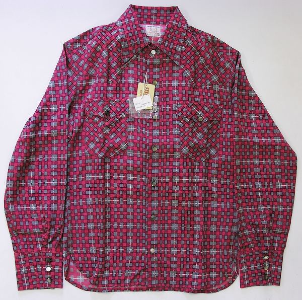 新品 フラットヘッド シルクウエスタンシャツ